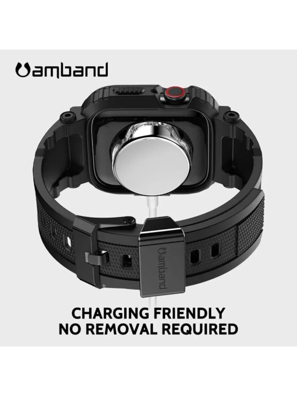 Rugged Protective Case for Apple Watch 45mm/44mm - Sport Band Compatible, Men’s